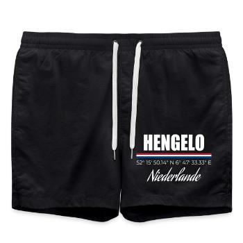 Hengelo - Badeshorts - Schwarz - Vorne - AI Model Male 185 light (185cm)