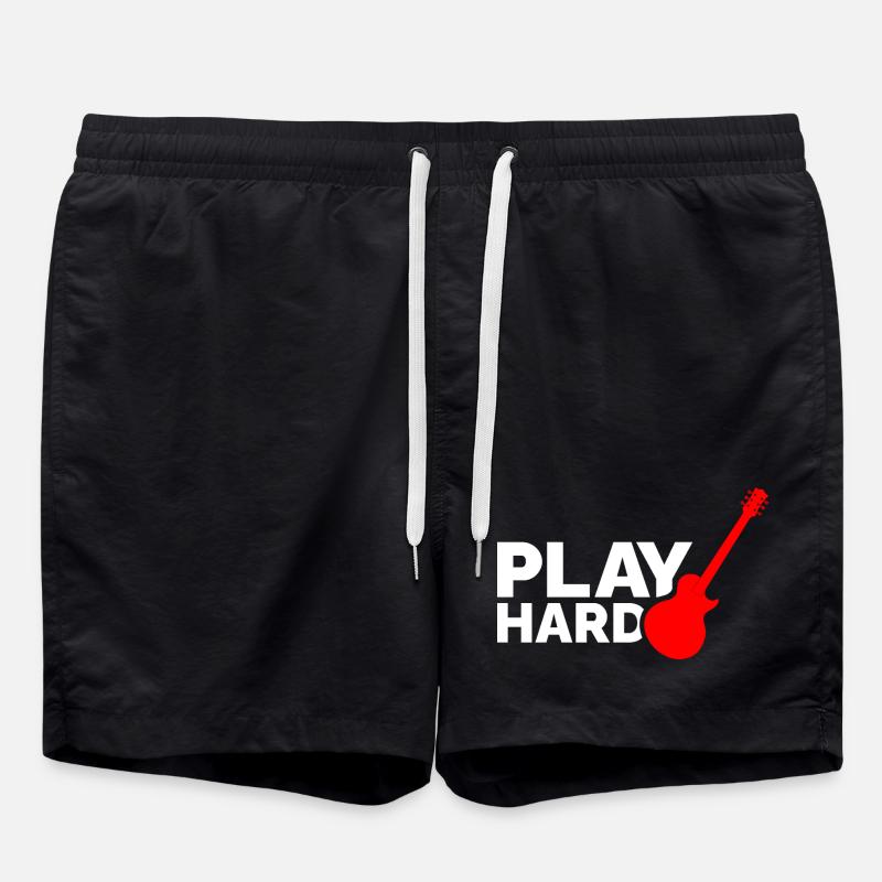 Play Hard - Badeshorts - Schwarz