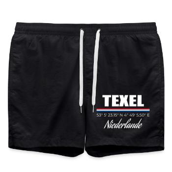 Texel - Badeshorts - Schwarz - Vorne - AI Model Male 185 light (185cm)