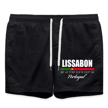 Lisbon - Swim Trunks - black - Front - AI Model Male 185 light (185cm)
