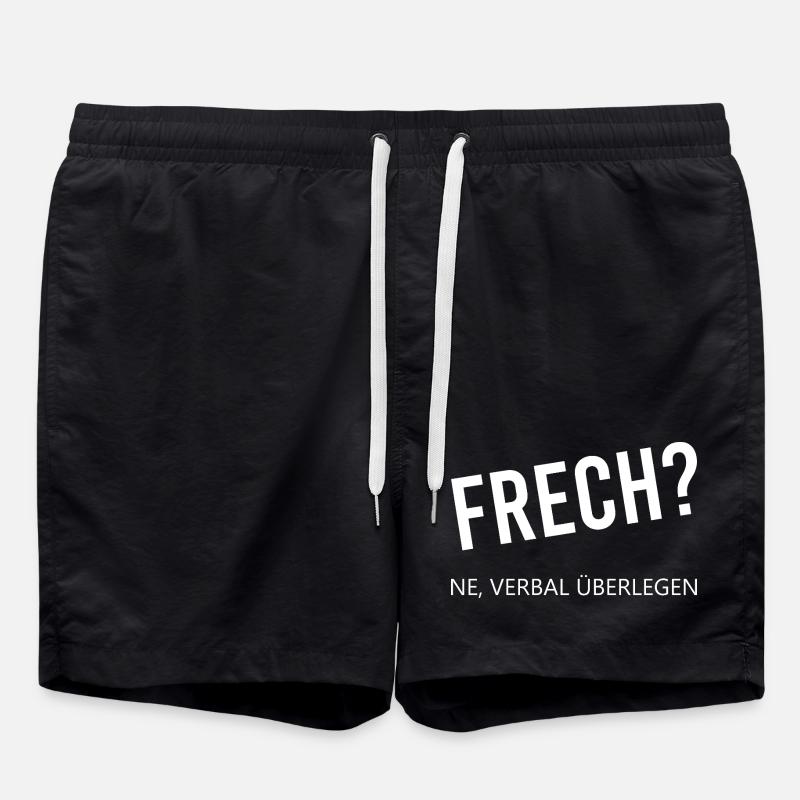 Espiègle et verbalement supérieur - Short de bain - noir