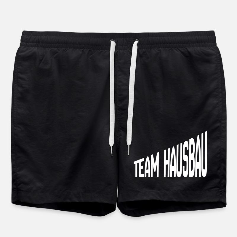 Team House Construction - Swim Trunks - black