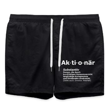 Définition du « drôle » pour les actionnaires - Short de bain - noir - Devant - AI Model Male 185 light (185cm)