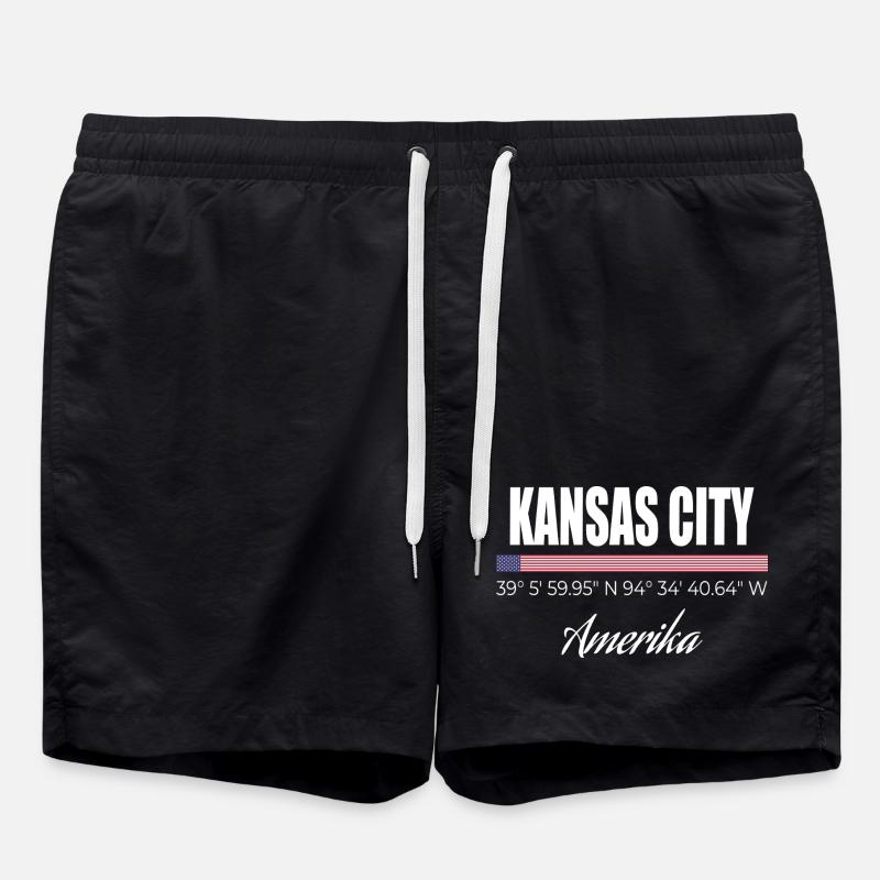 Kansas City - Short de bain - noir