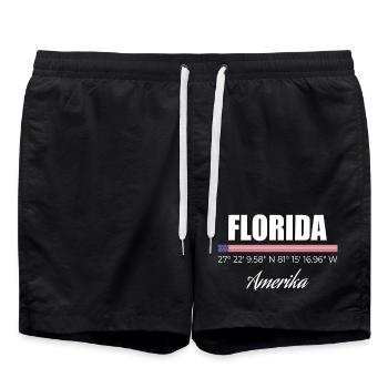 Floride - Short de bain - noir - Devant - AI Model Male 185 light (185cm)