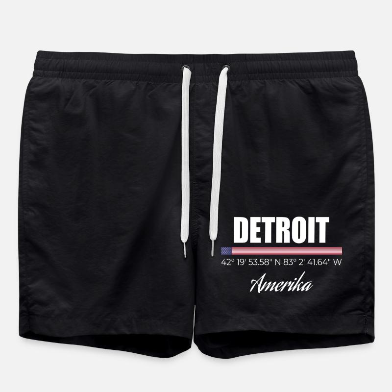 Detroit - Short de bain - noir