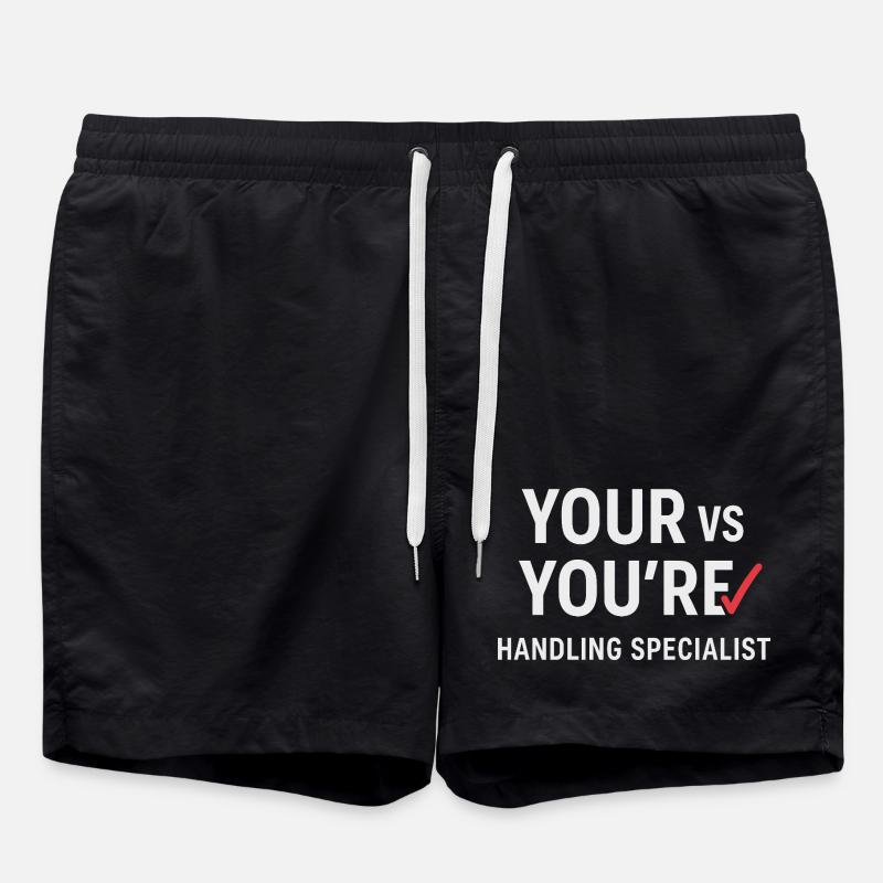 Grammatik Oxford Comma Language Rules - Badeshorts - Schwarz