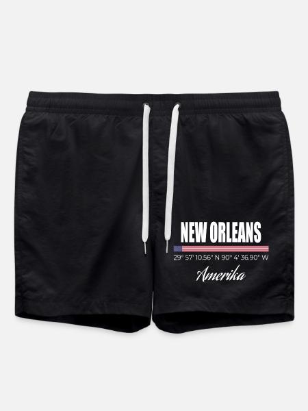 New Orleans - Swim Trunks - black