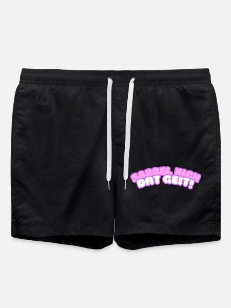 Sabbel nich - dat geit! - Badeshorts - Schwarz