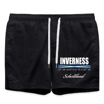 Inverness - Short de bain - noir - Devant - AI Model Male 185 light (185cm)