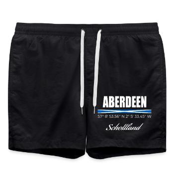 Aberdeen - Short de bain - noir - Devant - AI Model Male 185 light (185cm)