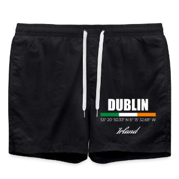Dublin - Short de bain - noir - Devant - AI Model Male 185 light (185cm)