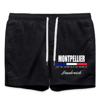 Montpellier - Swim Trunks - black - Front - AI Model Male 185 light (185cm)