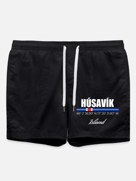 Húsavík - Badeshorts - Schwarz