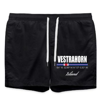 Vestrahorn - Badeshorts - Schwarz - Vorne - AI Model Male 185 light (185cm)