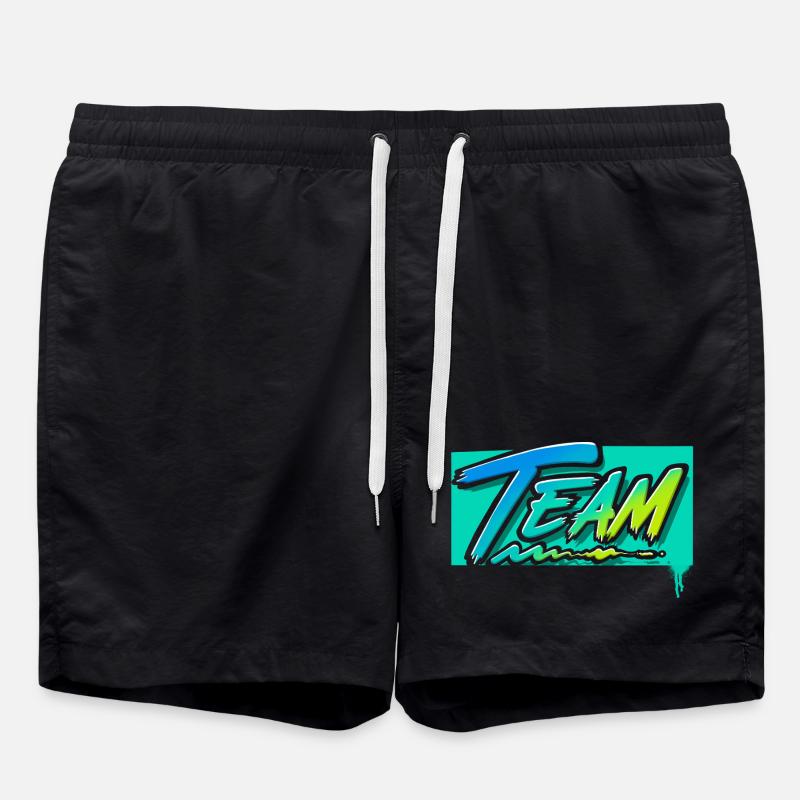 Team - Swim Trunks - black