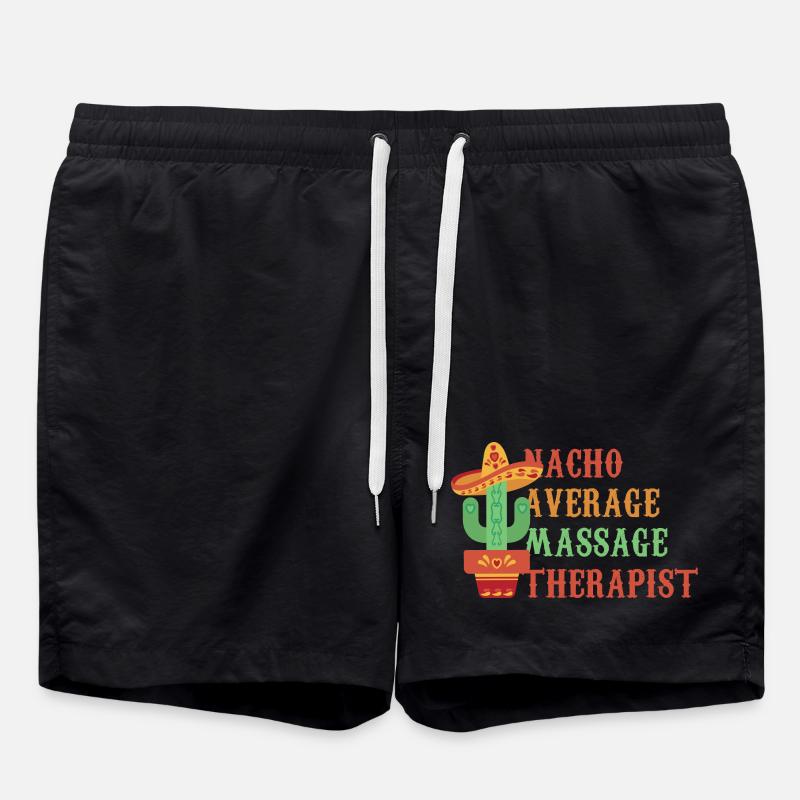 Massothérapeute moyen non-nachos - Short de bain - noir