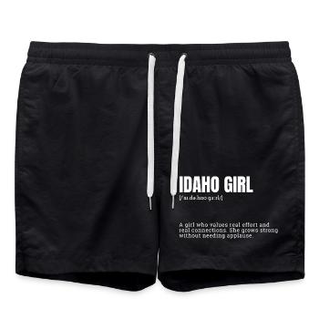 Déclaration de force des filles de l’Idaho - Short de bain - noir - Devant - AI Model Male 185 light (185cm)