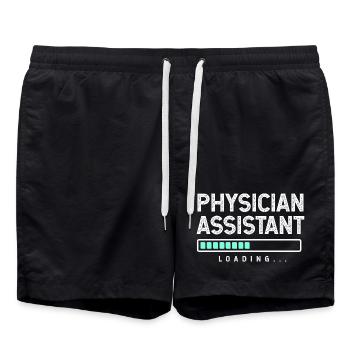 Assistant médical infirmier MFA PA - Short de bain - noir - Devant - AI Model Male 185 light (185cm)