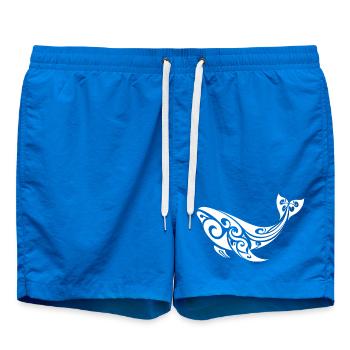 whale - Swim Trunks - cobalt blue - Front