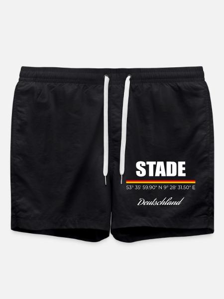 Stade - Badeshorts - Schwarz