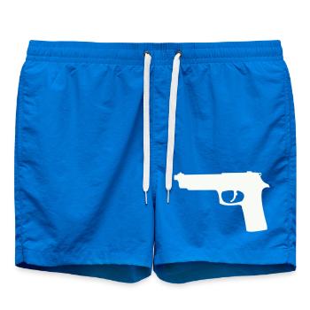 Silhouette du pistolet en contraste - Short de bain - cobalt blue - Devant