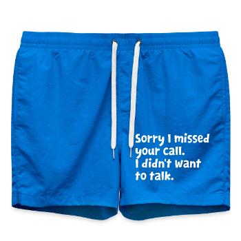 Introverti - Design drôle d’introverti - Sarcastique - Short de bain - cobalt blue - Devant