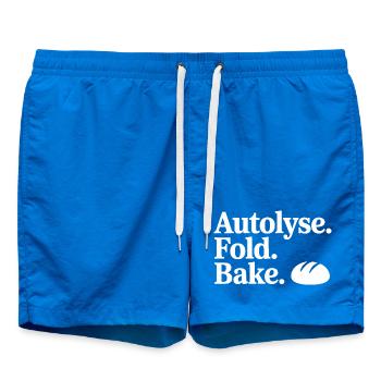 Brotkunst Autolyse Falten Backen - Badeshorts - Cobalt blue - Vorne