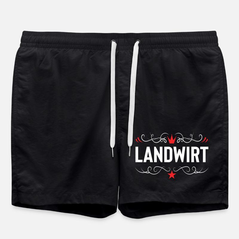 Landwirt Beruf - Badeshorts - Schwarz