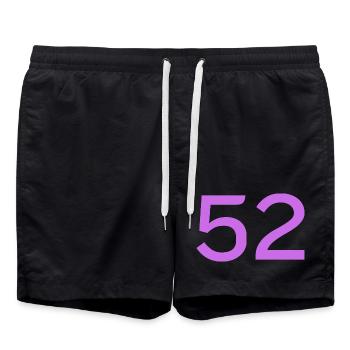 52 - Short de bain - noir - Devant - AI Model Male 185 light (185cm)