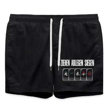 Ziehen Ablegen Siegen - Badeshorts - Schwarz - Vorne - AI Model Male 185 light (185cm)