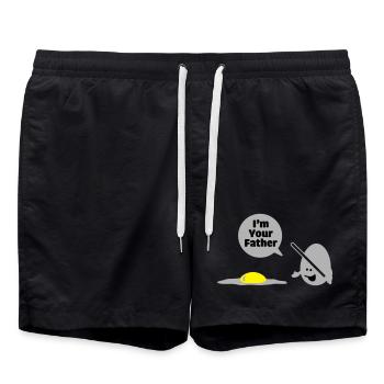 egg vader - Short de bain - noir - Devant - AI Model Male 185 light (185cm)