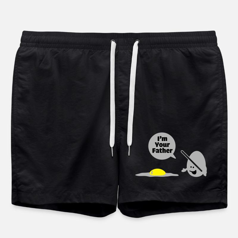egg vader - Badeshorts - Schwarz