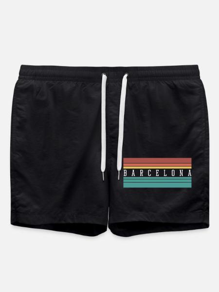 Barcelone : Cadeau et souvenir parfaits - Short de bain - noir