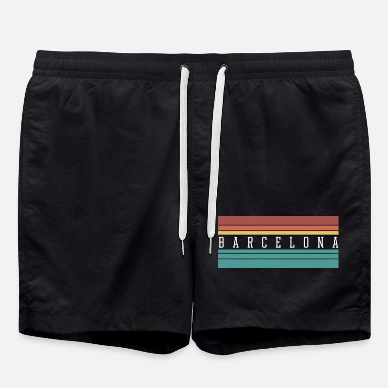 Barcelona: Perfektes Geschenk & Souvenir - Badeshorts - Schwarz