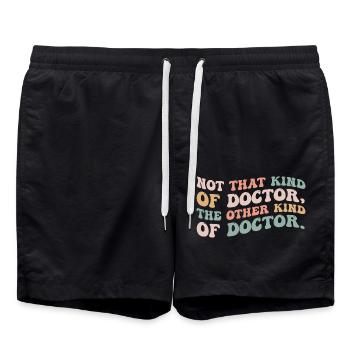 Not That Kind Of Doctor The Other Kind Of Doctor - Swim Trunks - black - Front - AI Model Male 185 light (185cm)
