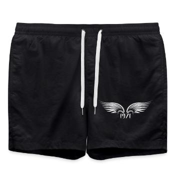 Original 1971 Vintage 1971 Gift 1971 Retro - Swim Trunks - black - Front - AI Model Male 185 light (185cm)