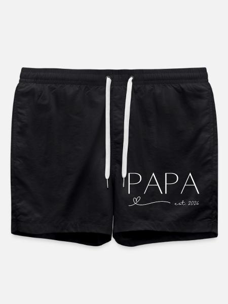 Papa est 2026 - Short de bain - noir
