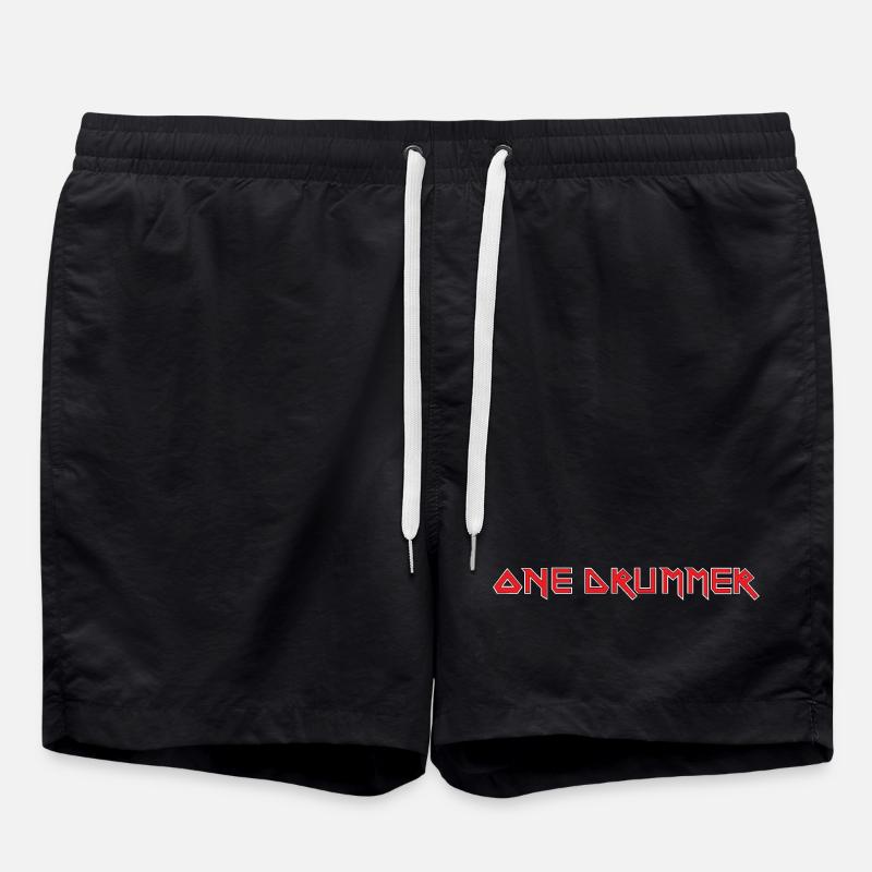 ONE DRUMMER - Swim Trunks - black