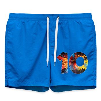 NUMBER 10 YEARS 10TH BIRTHDAY - Swim Trunks - cobalt blue - Front