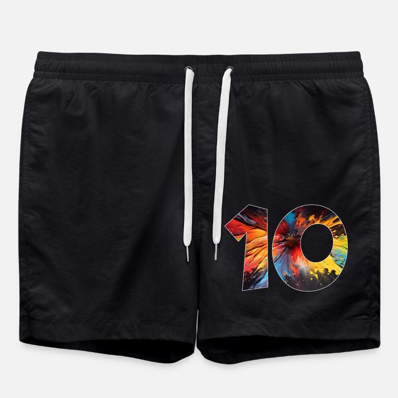 NUMÉRO 10 ANS 10E ANNIVERSAIRE - Short de bain - noir