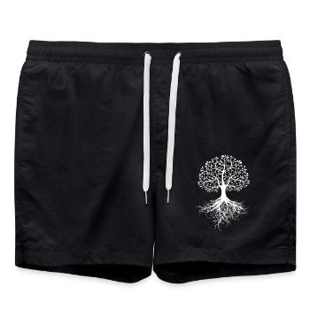 Baum des Lebens - Badeshorts - Schwarz - Vorne - AI Model Male 185 light (185cm)