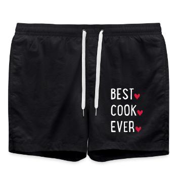 Koch - Badeshorts - Schwarz - Vorne - AI Model Male 185 light (185cm)