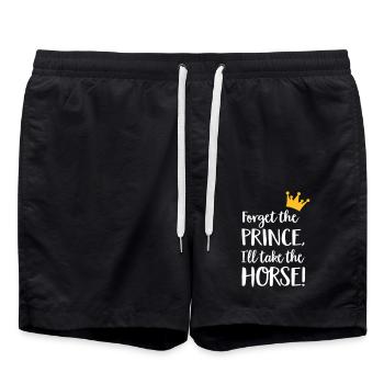 cheval - Short de bain - noir - Devant - AI Model Male 185 light (185cm)