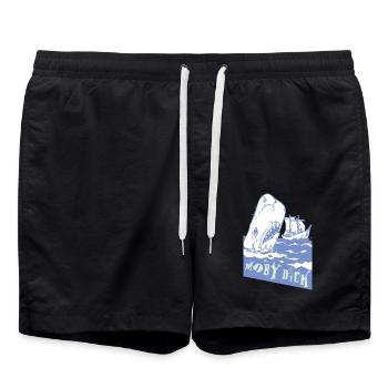 Moby Dick - Swim Trunks - black - Front - AI Model Male 185 light (185cm)