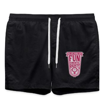 veulent avoir des droits fondamentaux - Short de bain - noir - Devant - AI Model Male 185 light (185cm)