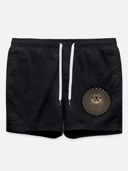 Butterfly Butterfly Effect Optical Illusion - Swim Trunks - black