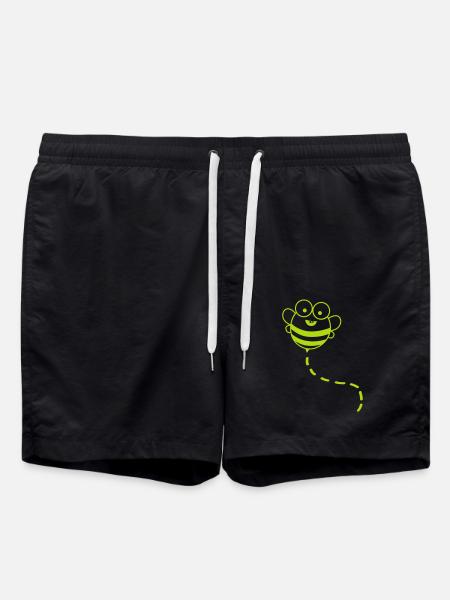 lustige biene - Badeshorts - Schwarz