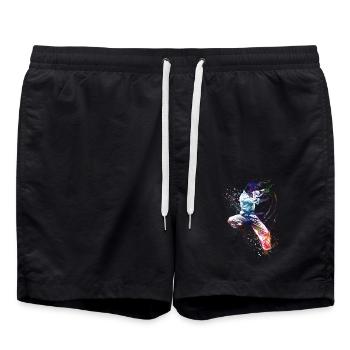 Taekwondo sport art #sport #taekwondo - Short de bain - noir - Devant - AI Model Male 185 light (185cm)