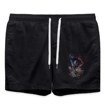 #sport #waterpolo sport de water-polo - Short de bain - noir - Devant - AI Model Male 185 light (185cm)